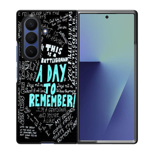 A Day To Remember Quote Samsung Galaxy Z Fold 7 Case