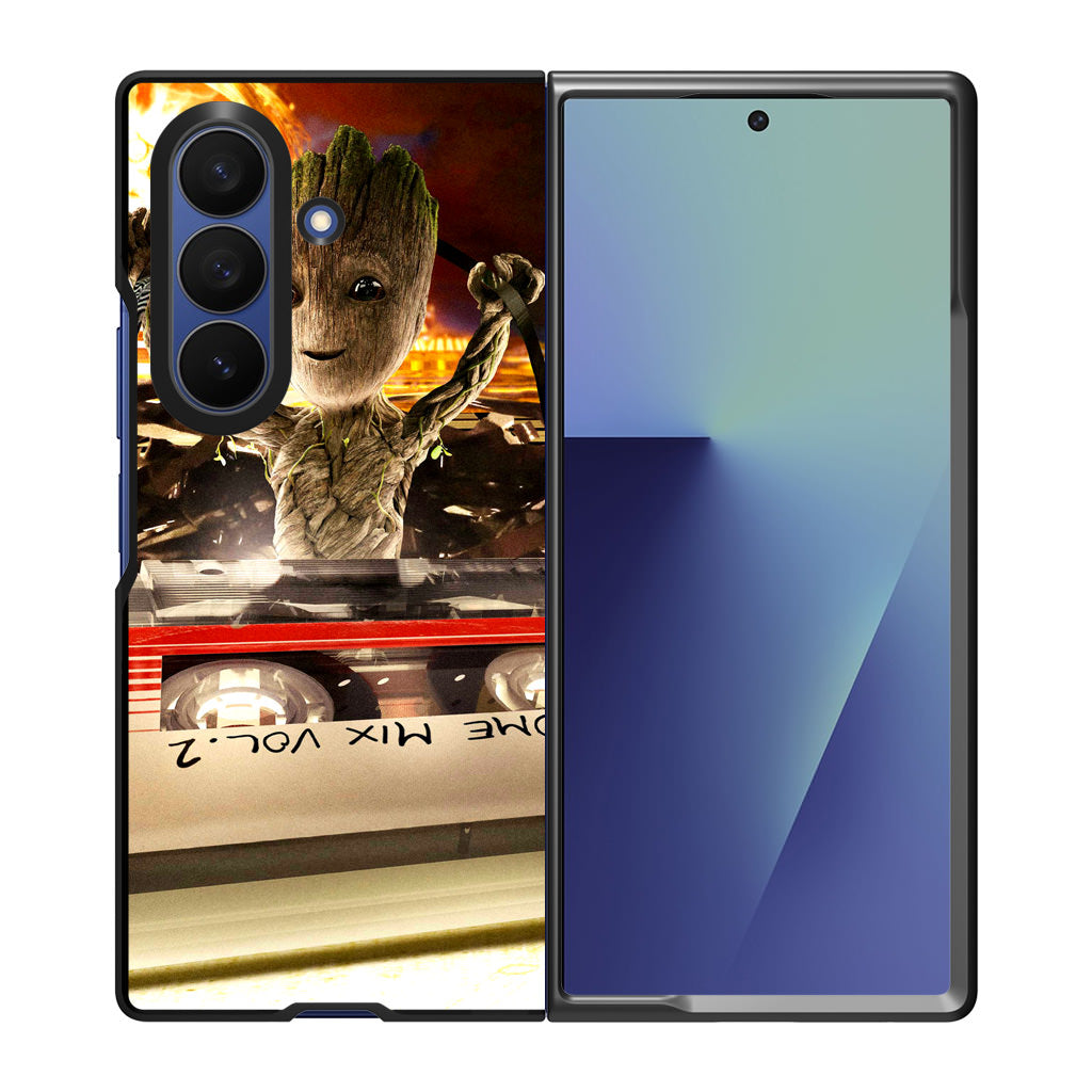 Baby Groot Mix Vol 2 Samsung Galaxy Z Fold 7 Case