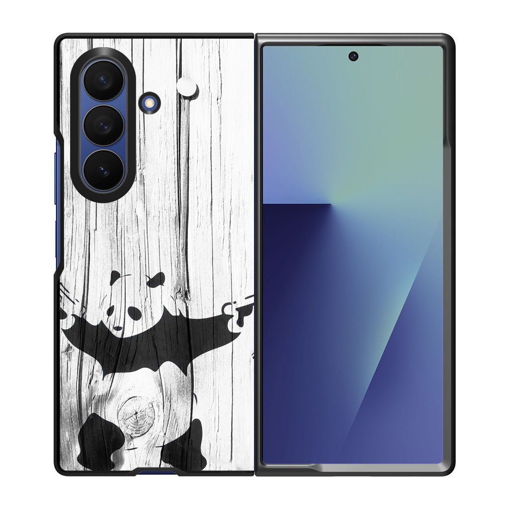 Banksy Graffiti Panda Samsung Galaxy Z Fold 7 Case