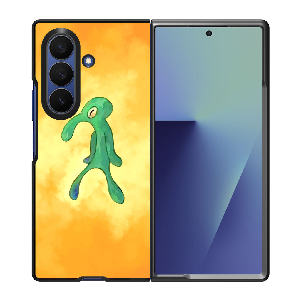 Bold and Brash Squidward Painting Samsung Galaxy Z Fold 7 Case