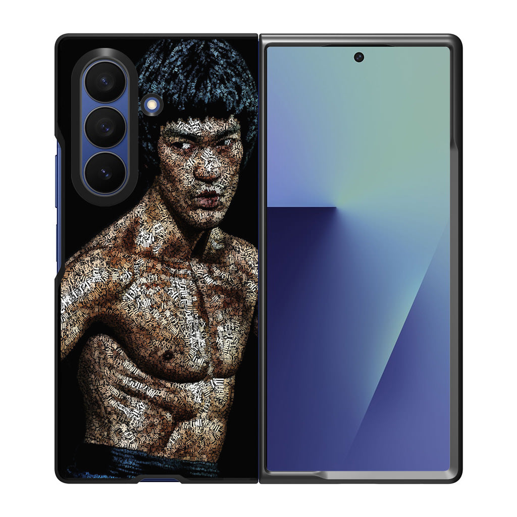 Bruce Lee Typograph Samsung Galaxy Z Fold 7 Case