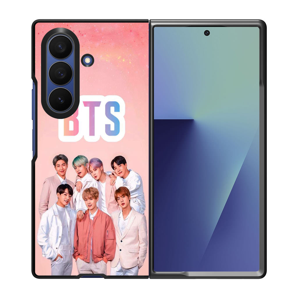 BTS Member in Pink Samsung Galaxy Z Fold 7 Case