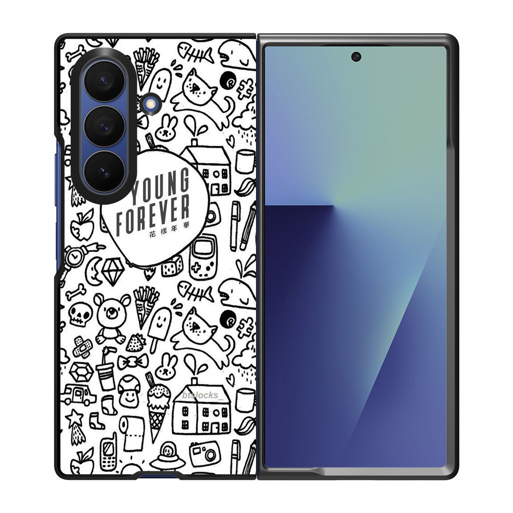 BTS Young Forever Samsung Galaxy Z Fold 7 Case
