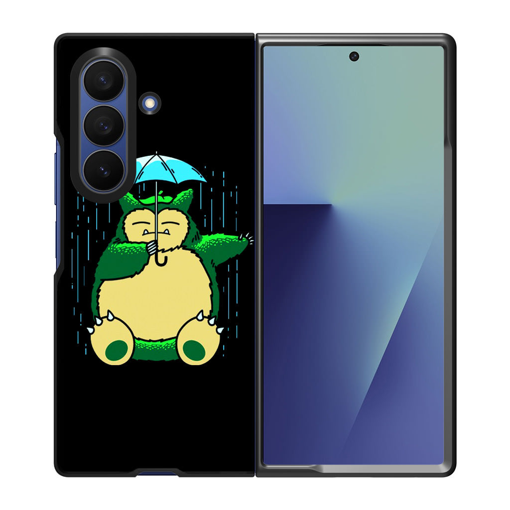 Cute Snorlax Umbrella Samsung Galaxy Z Fold 7 Case