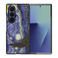 Dr Who Tardis In Van Gogh Starry Night Samsung Galaxy Z Fold 7 Case