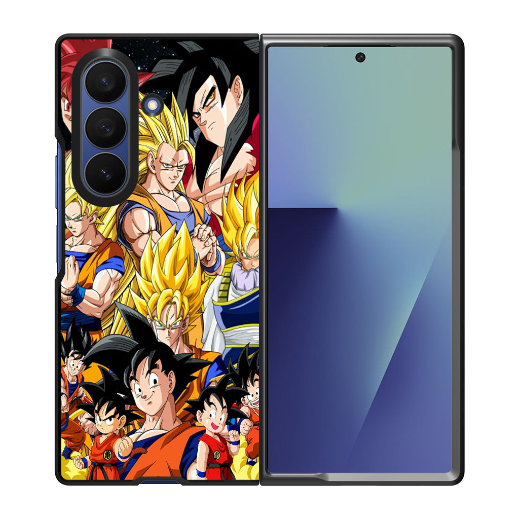 Dragon Ball Z Son Goku Transformation Samsung Galaxy Z Fold 7 Case