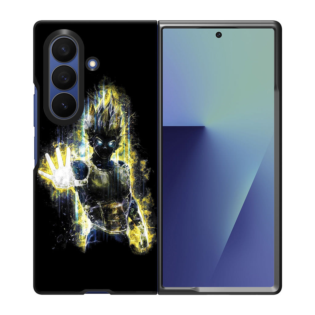 Dragon Ball Z Vegeta Bad Saiyan Prince Samsung Galaxy Z Fold 7 Case