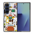 Friends TV Show Central Perk Sticker Samsung Galaxy Z Fold 7 Case