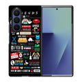 Friends TV Show Quotes Poster Samsung Galaxy Z Fold 7 Case