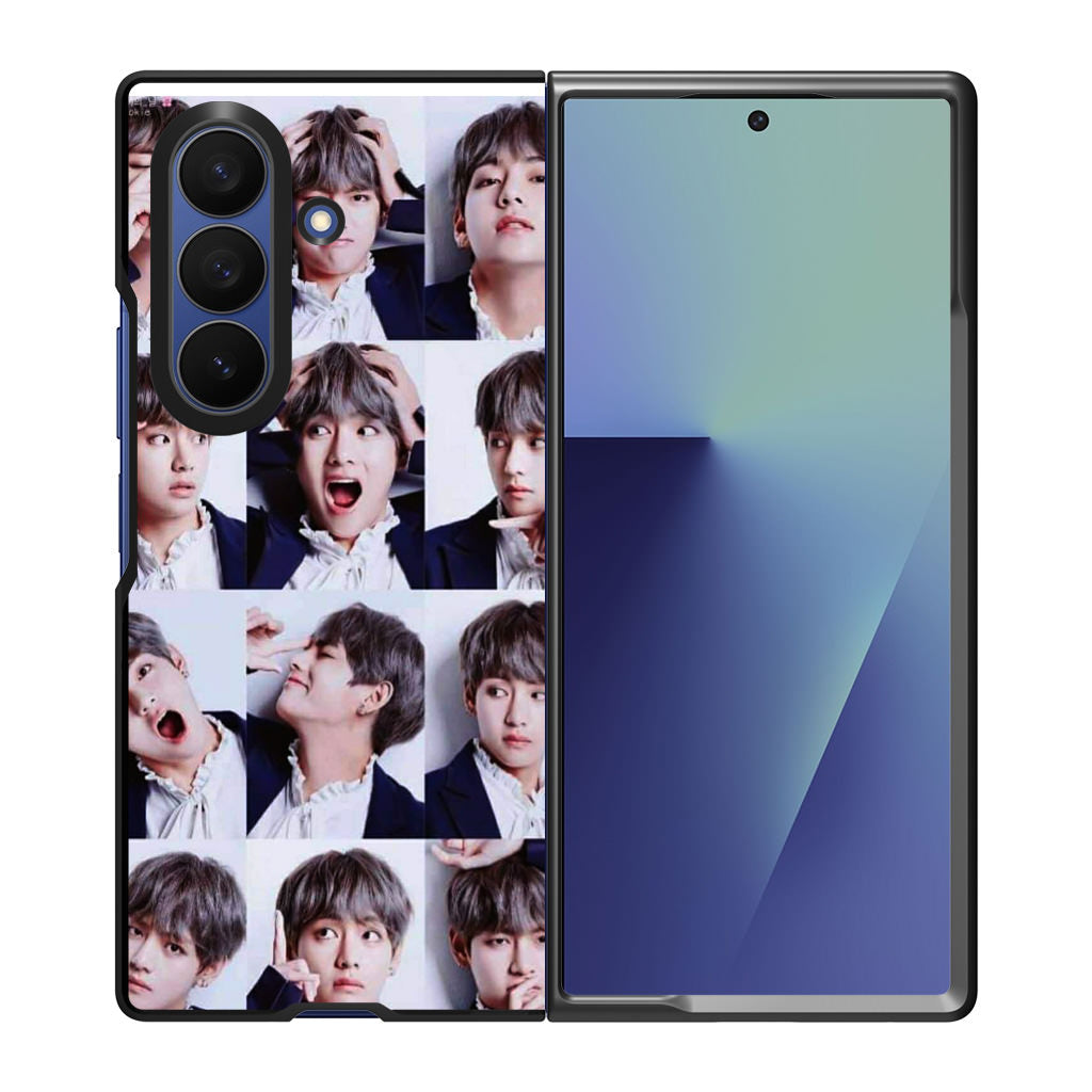 Kim Tae-hyung Collage Samsung Galaxy Z Fold 7 Case