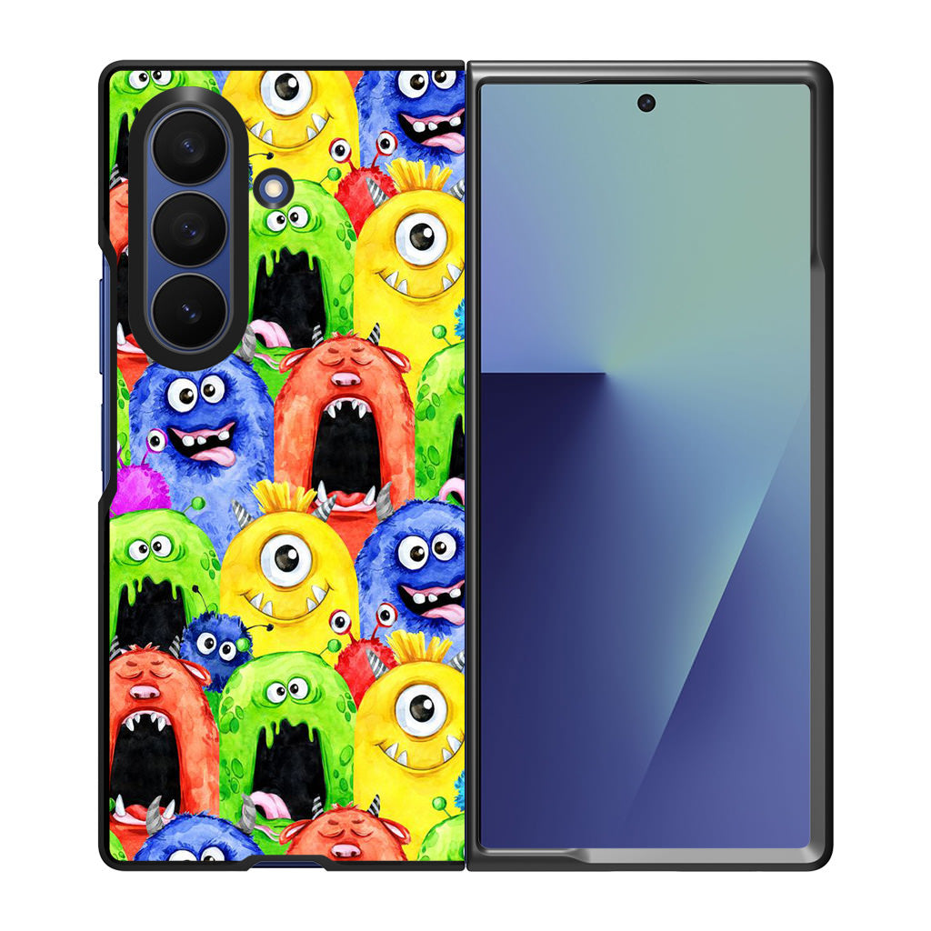 Monster Watercolor Art Samsung Galaxy Z Fold 7 Case