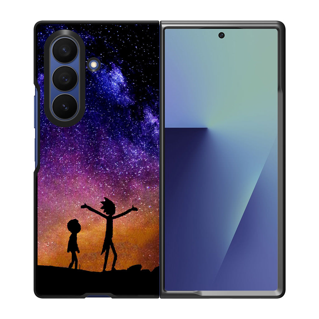 Morty Space Nebula Samsung Galaxy Z Fold 7 Case