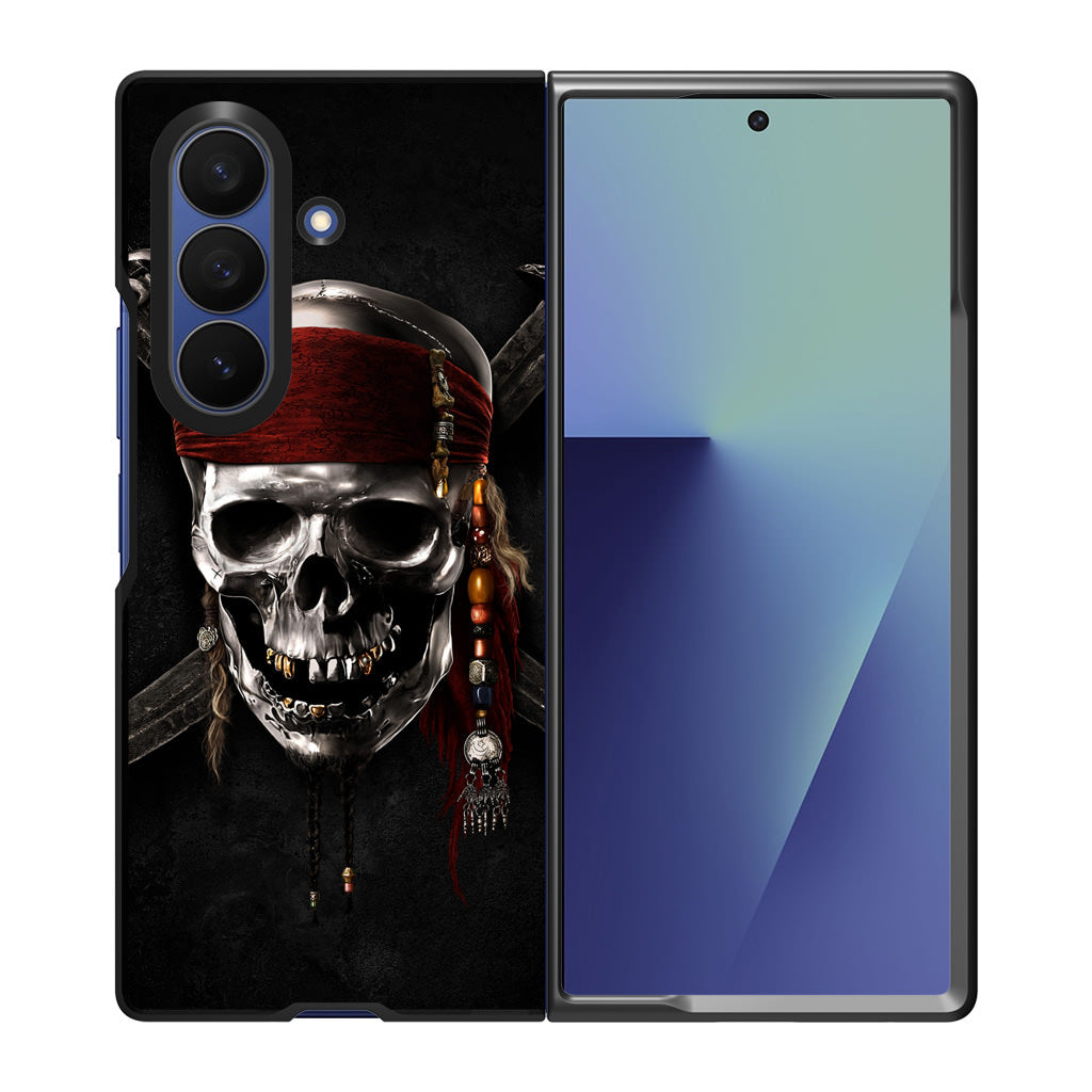 Pirates Of Carribean Skull Samsung Galaxy Z Fold 7 Case