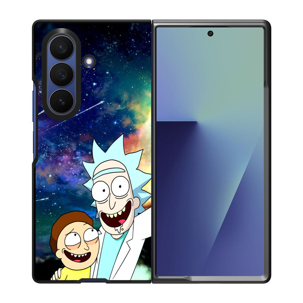 Rick And Morty In The Space Samsung Galaxy Z Fold 7 Case