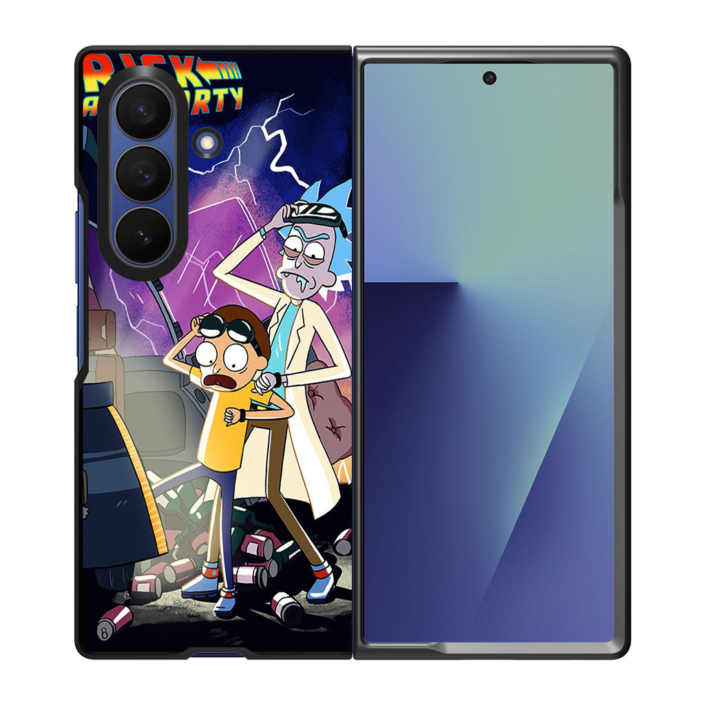 Rick And Morty Back To The Future Samsung Galaxy Z Fold 7 Case