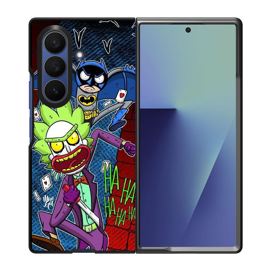 Rick And Morty Bat And Joker Clown Samsung Galaxy Z Fold 7 Case