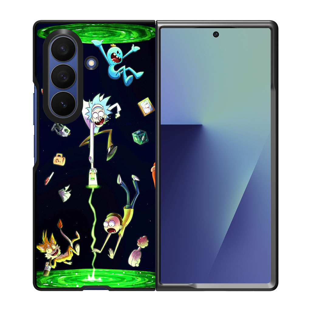 Rick And Morty Portal Fall Samsung Galaxy Z Fold 7 Case