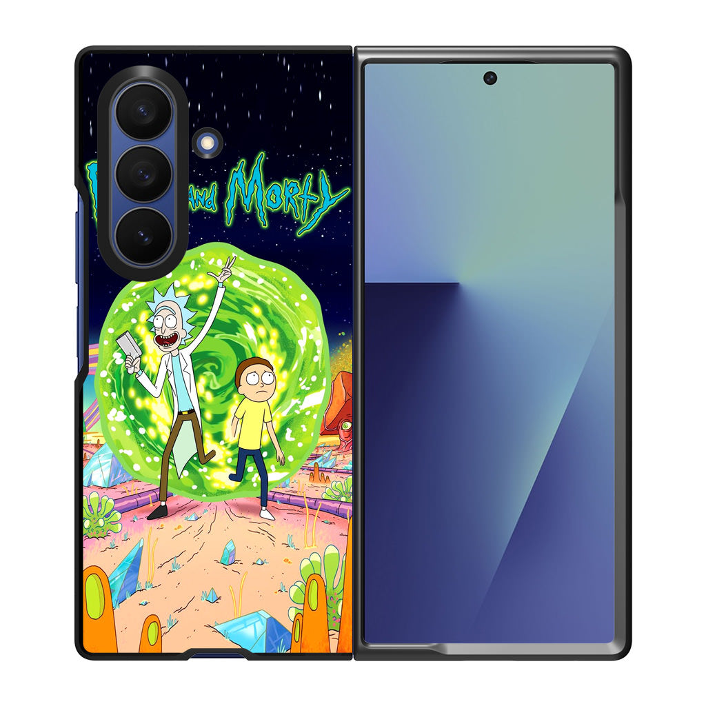 Rick And Morty Portal Gun Samsung Galaxy Z Fold 7 Case