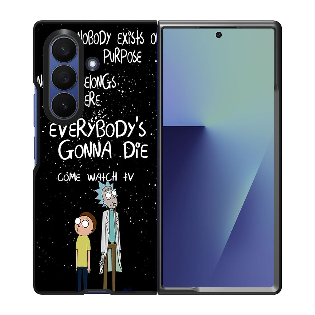 Rick And Morty Quotes Samsung Galaxy Z Fold 7 Case