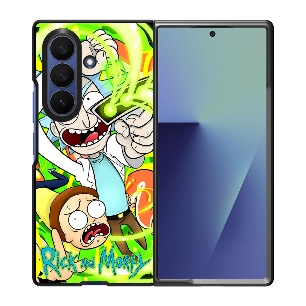 Rick And Morty Shoot Portal Gun Samsung Galaxy Z Fold 7 Case