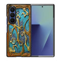 Steampunk Book Cover Samsung Galaxy Z Fold 7 Case