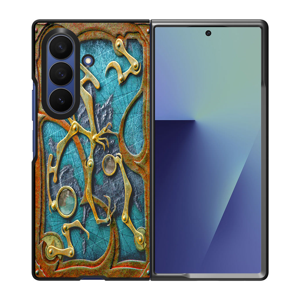 Steampunk Book Cover Samsung Galaxy Z Fold 7 Case