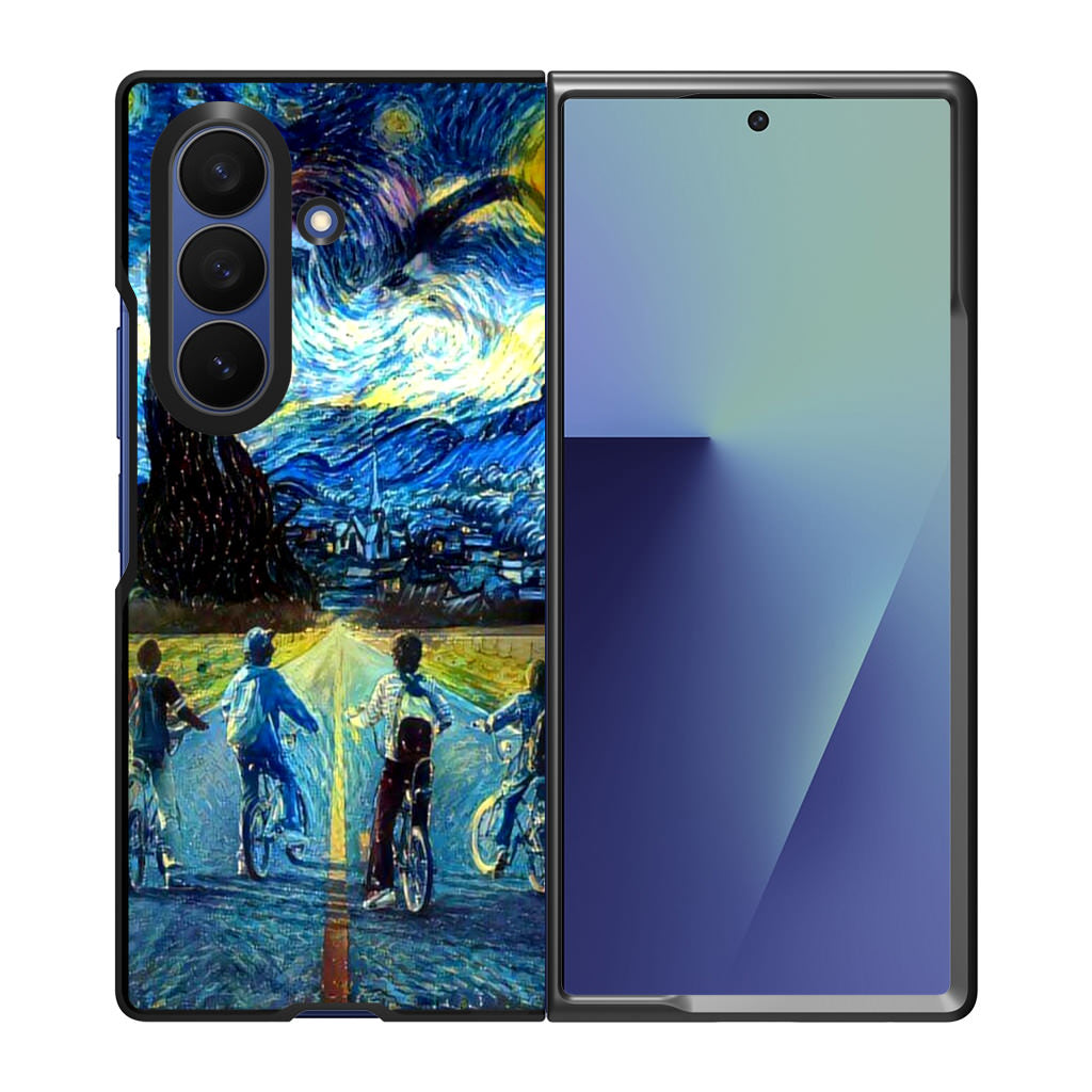 Stranger At Starry Night Samsung Galaxy Z Fold 7 Case
