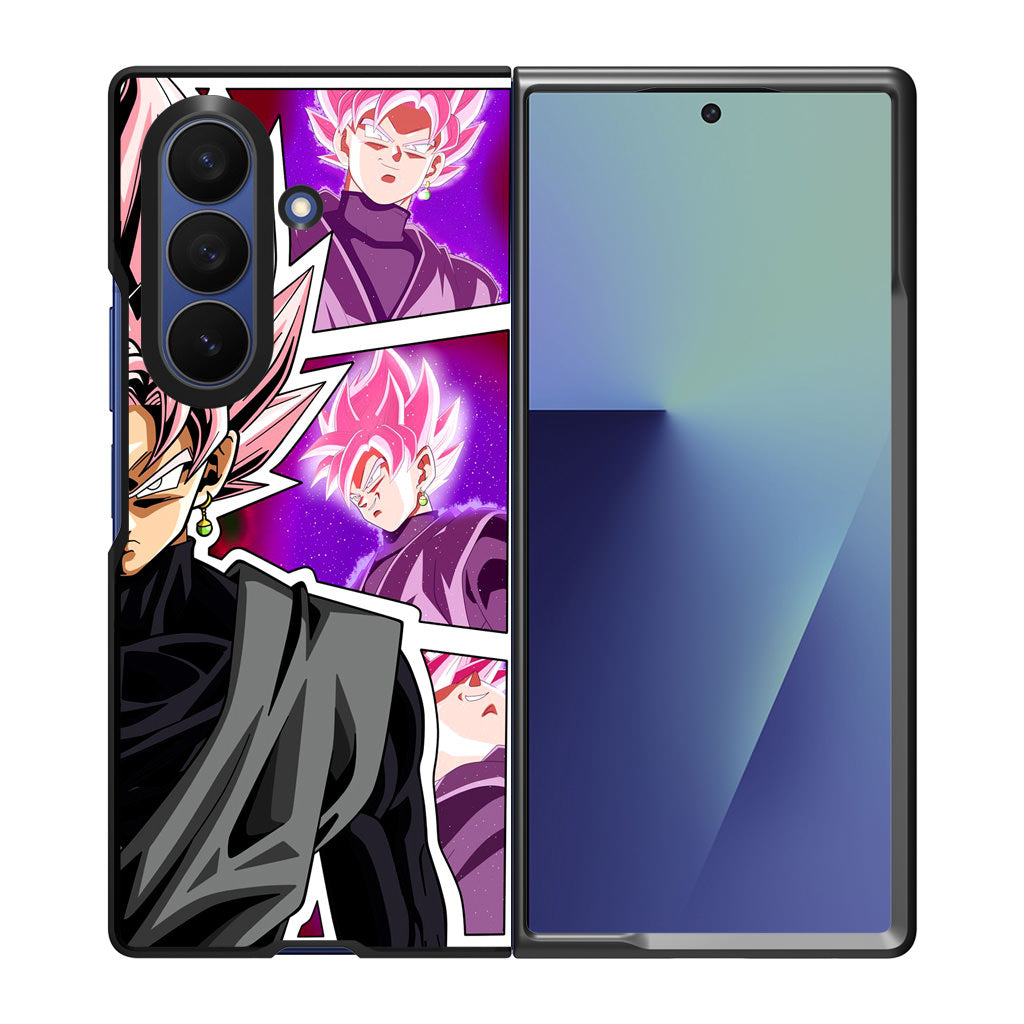 Super Goku Black Rose Collage Samsung Galaxy Z Fold 7 Case