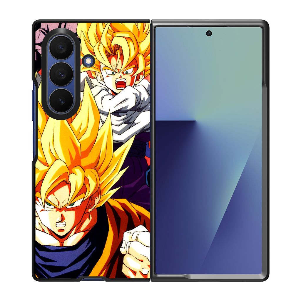 Super Saiyan Goku And Gohan Samsung Galaxy Z Fold 7 Case