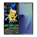 Super Saiyan Spongebob Card Samsung Galaxy Z Fold 7 Case