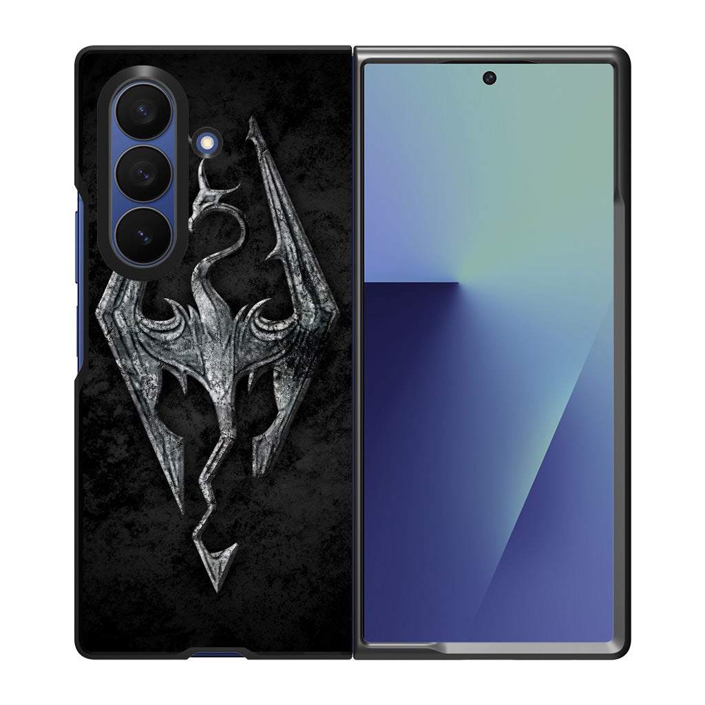 The Elder Scrolls V Skyrim Logo Samsung Galaxy Z Fold 7 Case