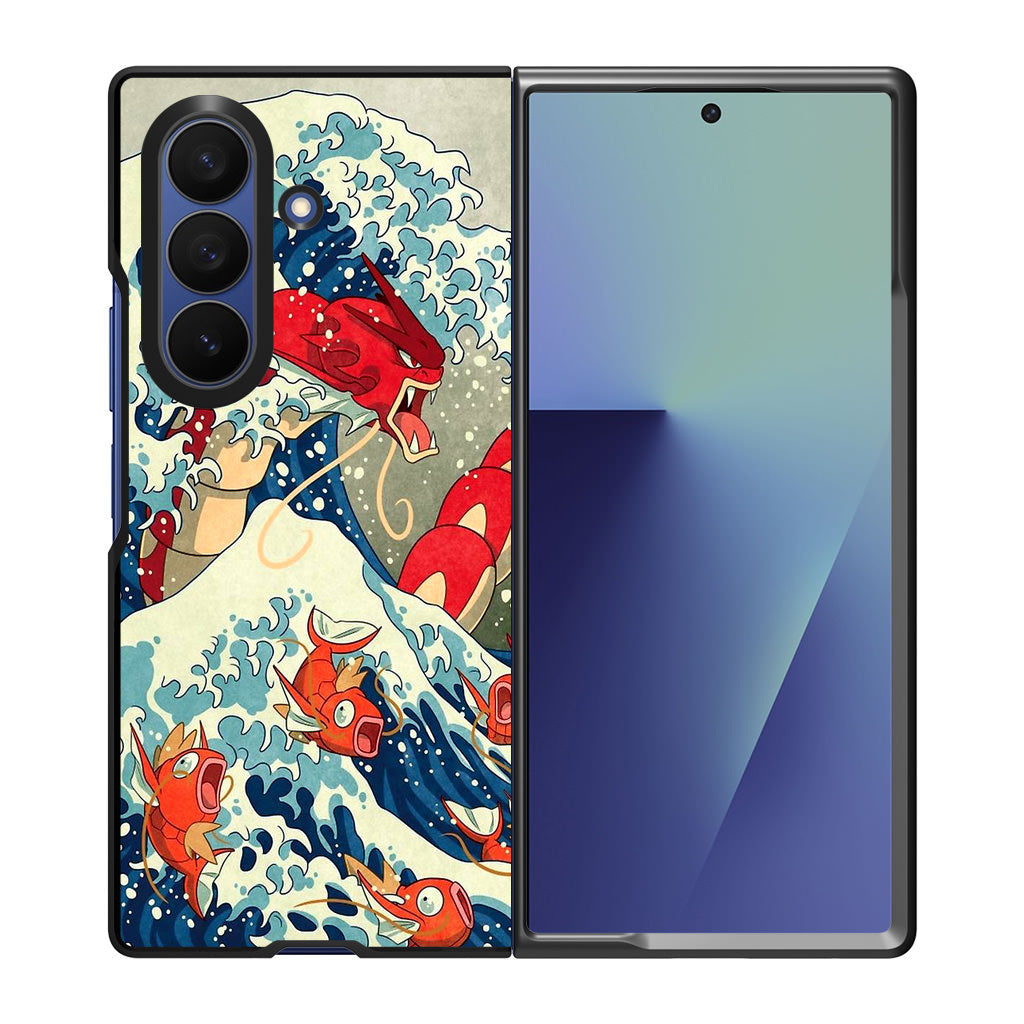 The Great Wave Of Gyarados Samsung Galaxy Z Fold 7 Case