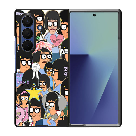 Tina Belcher Collage Samsung Galaxy Z Fold 7 Case