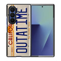 Back to the Future License Plate Outatime Samsung Galaxy Z Fold 7 Case
