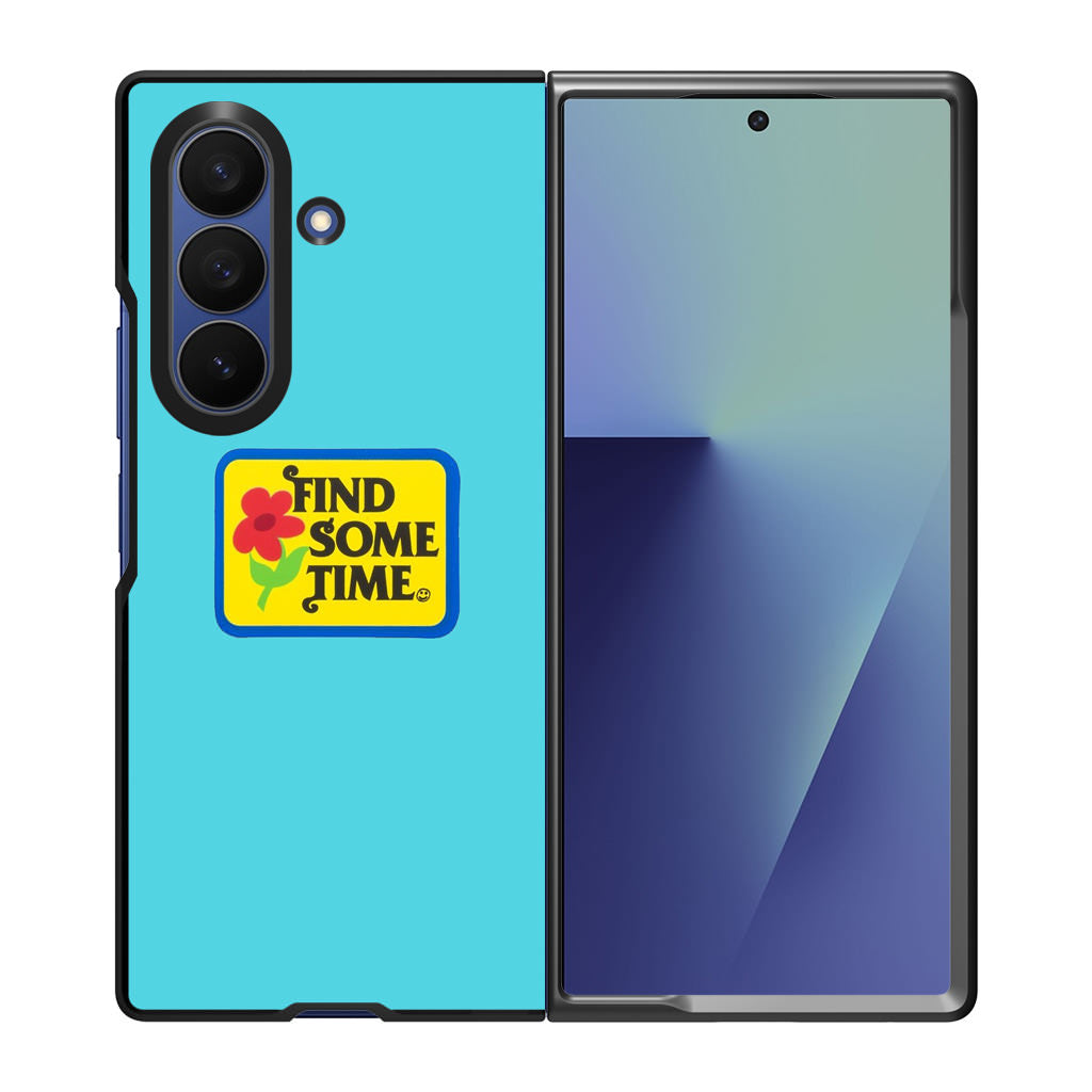 Find Some Time Flower Samsung Galaxy Z Fold 7 Case