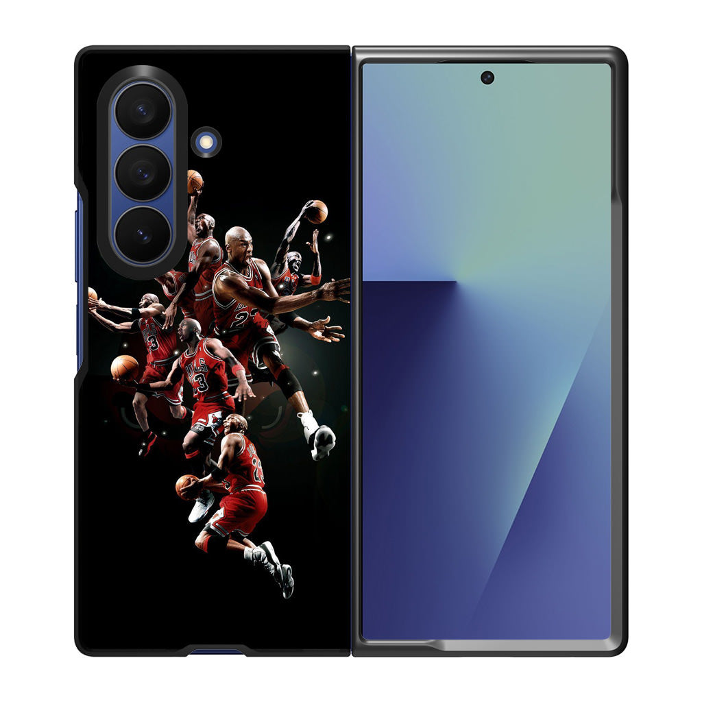 Michael Jordan Best Moment Samsung Galaxy Z Fold 7 Case