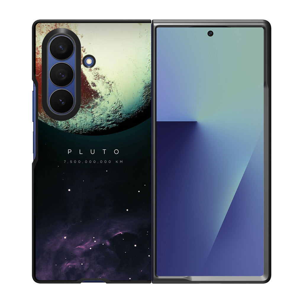 Planet Pluto Samsung Galaxy Z Fold 7 Case
