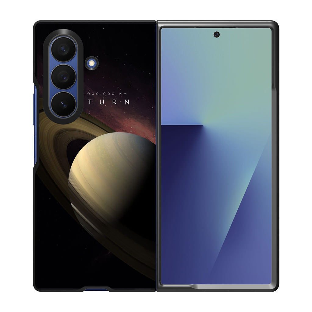 Planet Saturn Samsung Galaxy Z Fold 7 Case