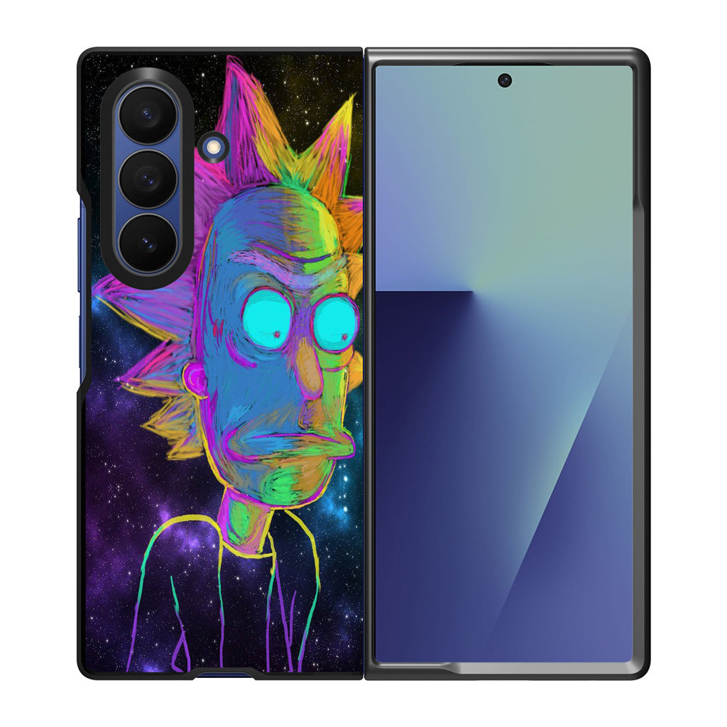 Rick Colorful Crayon Space Samsung Galaxy Z Fold 7 Case