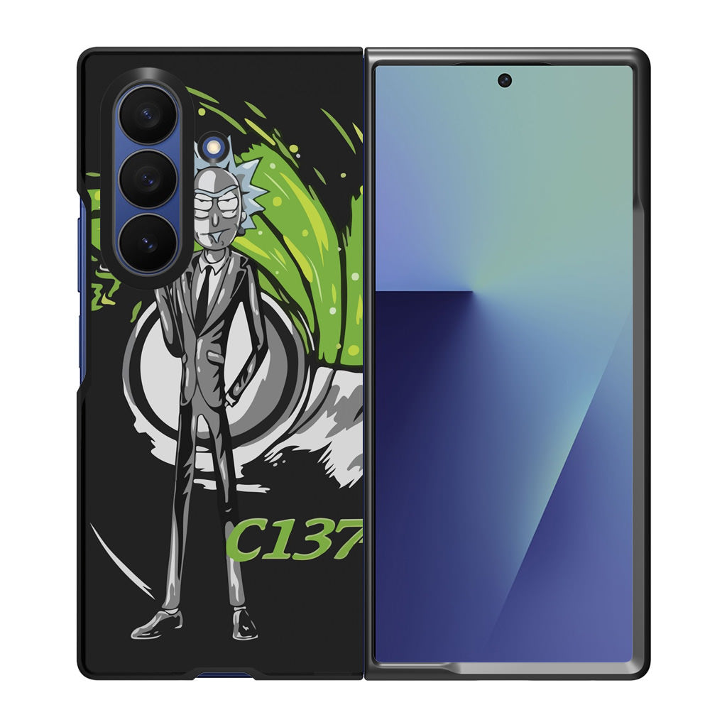 Rick Sanchez Agent C137 Samsung Galaxy Z Fold 7 Case