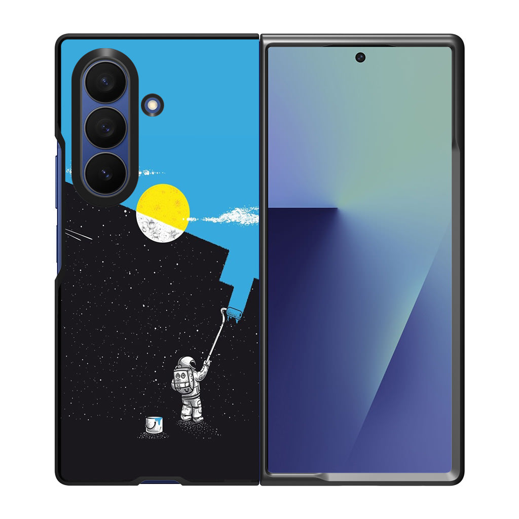 Space Paiting Day Samsung Galaxy Z Fold 7 Case