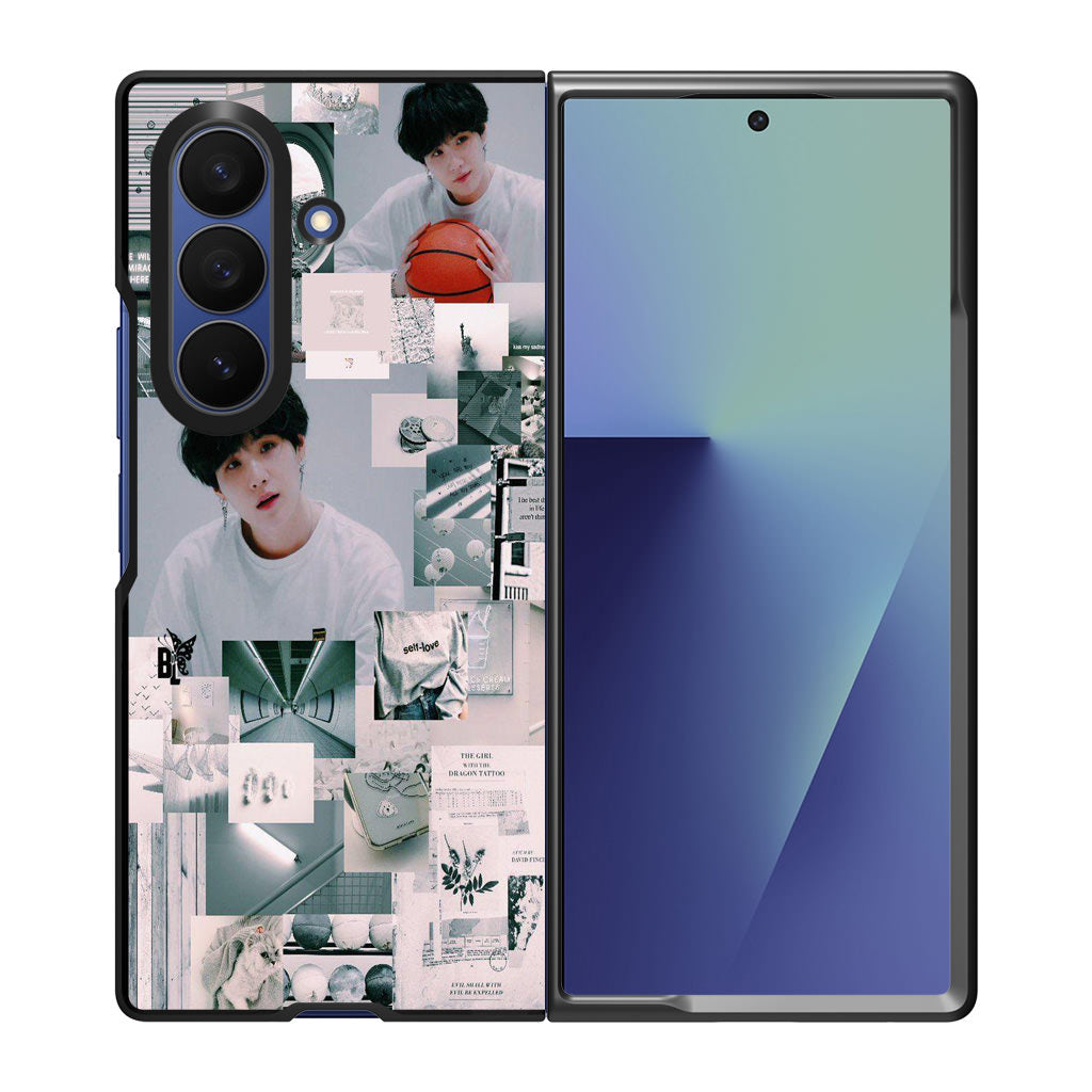 Suga College Wallpaper Samsung Galaxy Z Fold 7 Case