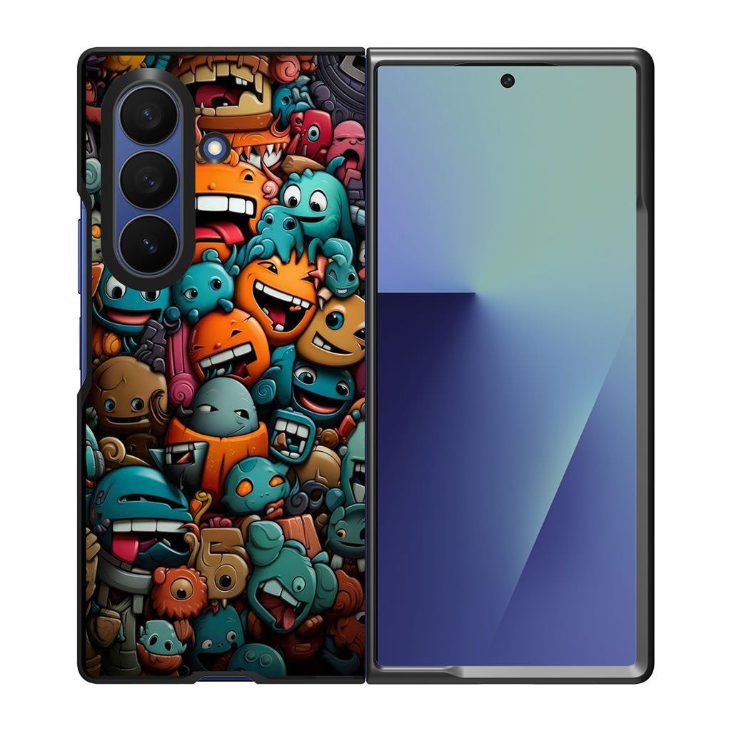 Chaos Chuckles Invasion Samsung Galaxy Z Fold 7 Case