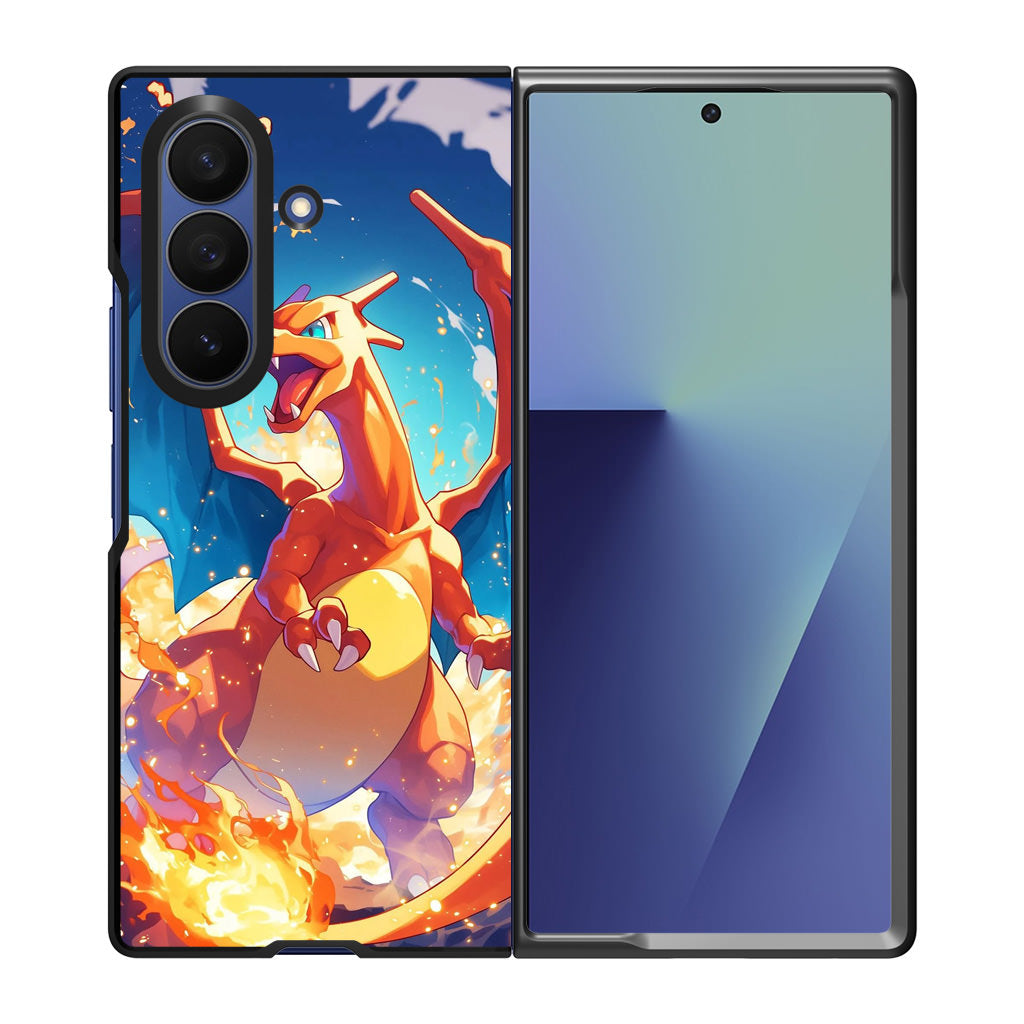Charizard Crimson Storm Samsung Galaxy Z Fold 7 Case