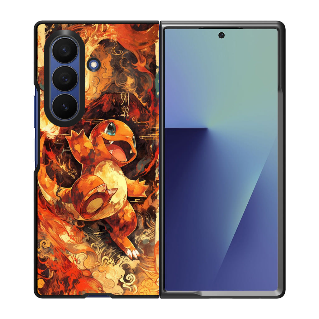 Charmander Ember Dance Samsung Galaxy Z Fold 7 Case