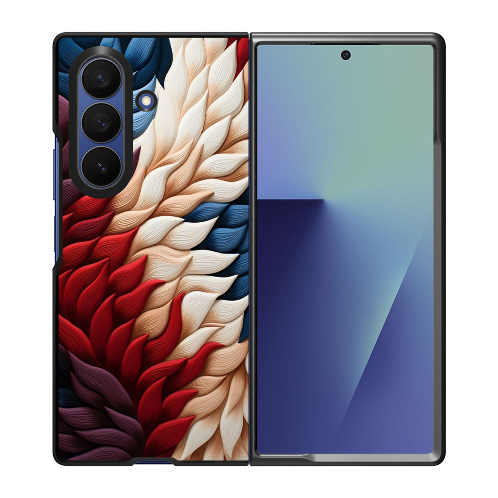 Colorful Feathers Art Samsung Galaxy Z Fold 7 Case