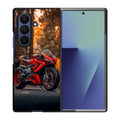 Crimson Velocity in Autumn Flame Samsung Galaxy Z Fold 7 Case