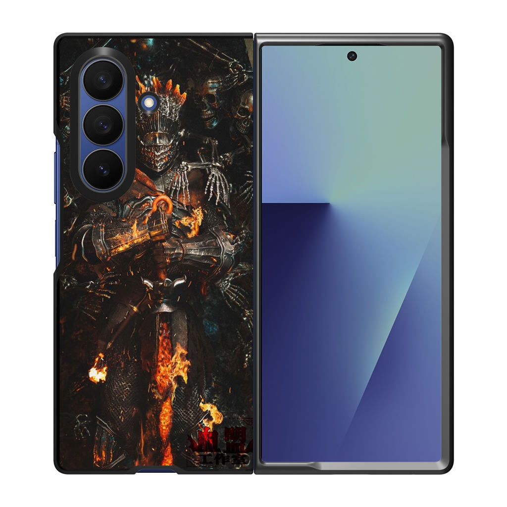 Ember King Warden Cursed Flame Samsung Galaxy Z Fold 7 Case