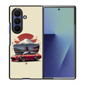 Fuji Fastback Racing the Rising Sun Samsung Galaxy Z Fold 7 Case