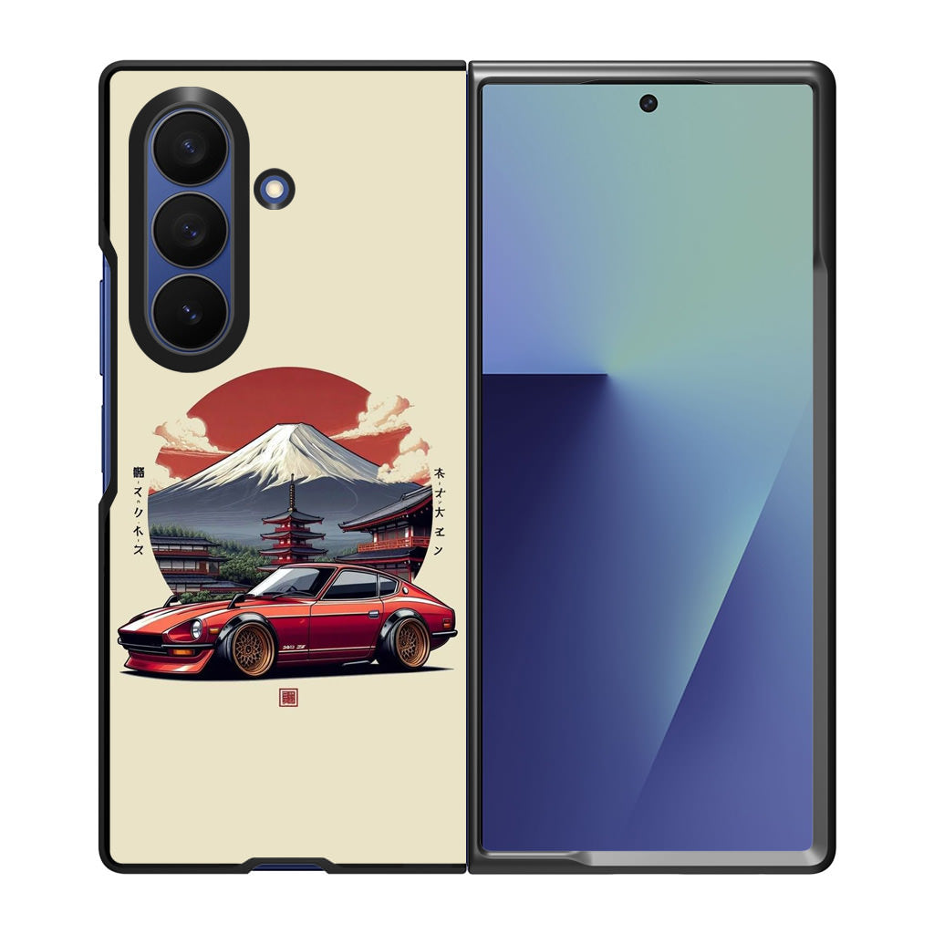 Fuji Fastback Racing the Rising Sun Samsung Galaxy Z Fold 7 Case